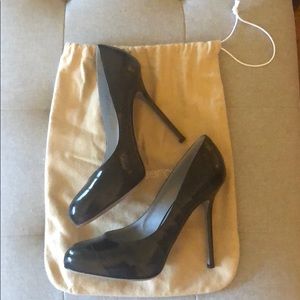 Sergio Rossi Black Patent Leather Heels